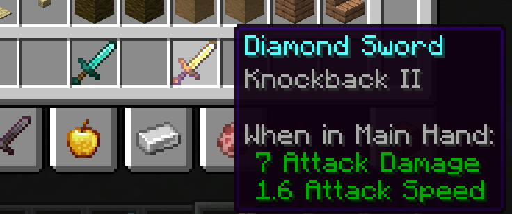 Vanilla Knockback Swords