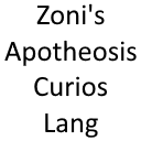 Zoni's Apotheosis Curios Lang